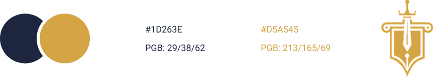 A graphic showing two color swatches: a dark navy blue (#00963F) and a warm gold (#1A1A18) with their respective RGB values.